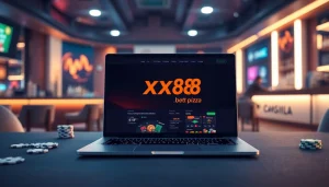 Engaging online betting interface from https://xx88.pizza/ surrounded by gaming ambiance.