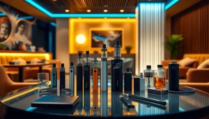 Erfreuen Sie sich an einer stilvollen e zigarette in einem modernen Ambiente mit eleganter Anordnung.