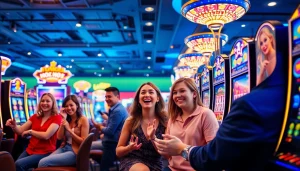 Optimalkan pengalaman bermain bensu4d di kasino dengan pencahayaan cerah dan suasana penuh semangat.