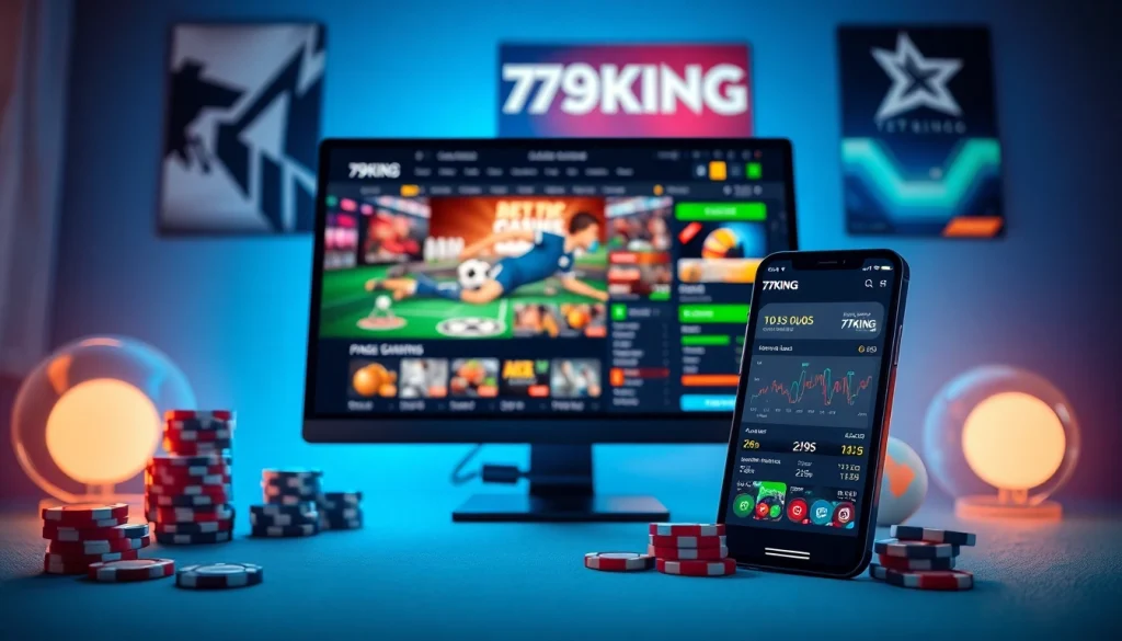 Engagerande gränssnitt på 79king online-spelplattformen som visar casinospel och sportsbetting.
