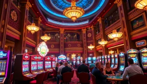 คาสิโนที่เต็มไปด้วยความตื่นเต้นจากผู้เล่นและบรรยากาศหรูหรา