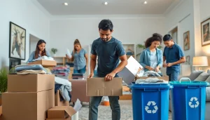 Efficient junk removal by Myeasyjunkremoval.com team in an organized home setting.
