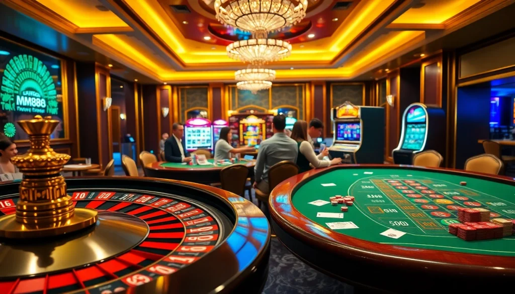 Experience the excitement of gambling at MM88 with vibrant tables and thrilling games.