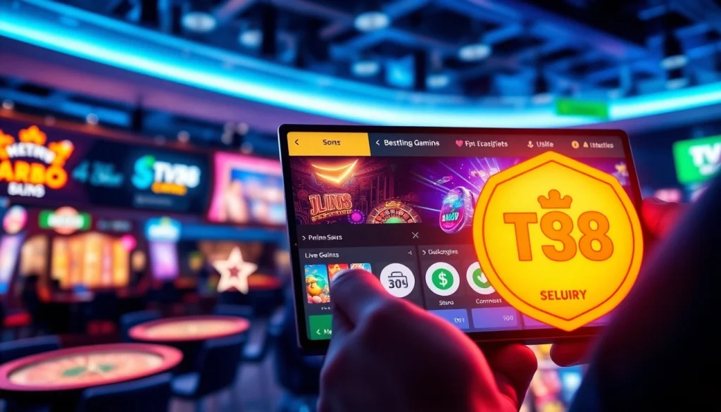 TV88 gaming platform interface showing vibrant design and secure payment options.