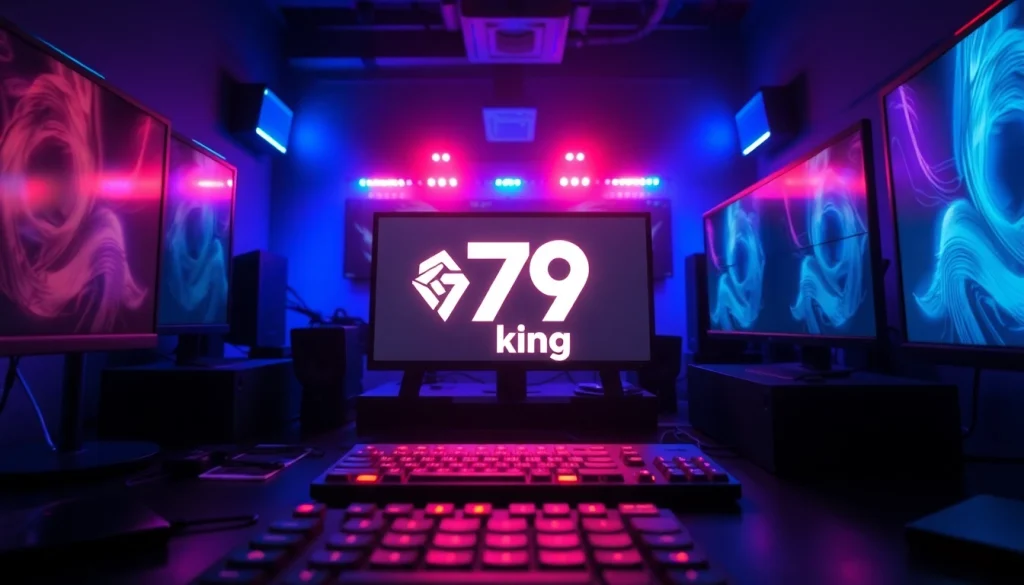 Energize your gaming experience with the 79king console in a vibrant setup.