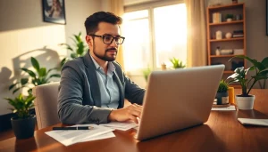 Learn how to earn money on short links in a modern home office environment.