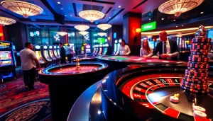 Experience the thrill of the table games at 89bet, featuring vibrant roulette and eager players.