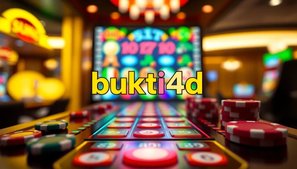 Menampilkan permainan bukti4d slot yang menarik dengan desain grafis yang cerah dan pengalaman bermain yang seru.