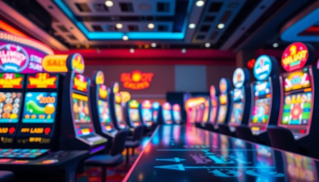 Slot depo 5k penggambaran mesin slot modern yang menarik perhatian dengan warna cerah dan animasi dinamis.