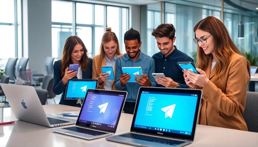 Experience seamless communication with Telegram官网下载 across devices in a modern collaborative workspace.