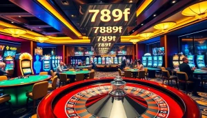 Players engaging in thrilling casino games at 789f, showcasing an inviting and luxurious atmosphere.