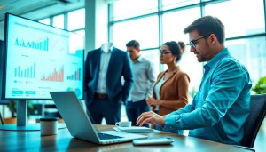 SEO expert collaborating in a bright office environment to enhance website visibility.