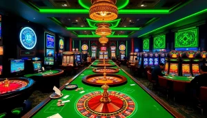 Experience the excitement of XX88 with dynamic casino visuals showcasing vibrant gameplay.