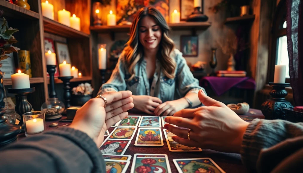 Experience intuitive readings at https://julielynn.co with a magical atmosphere and cozy ambiance.