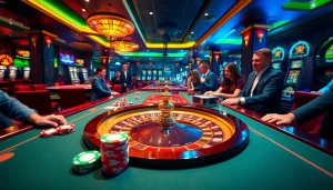 Experience the thrill of online gambling at https://rr88.pizza/ with players enjoying casino games and vibrant visuals.