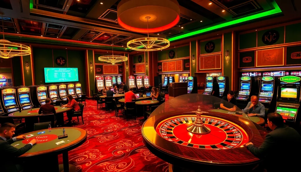 KJC players experiencing high-stakes excitement at professional casino tables.