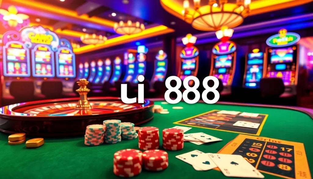 Experience the thrill of gambling at uu 88 with a luxurious casino atmosphere featuring poker and slots.