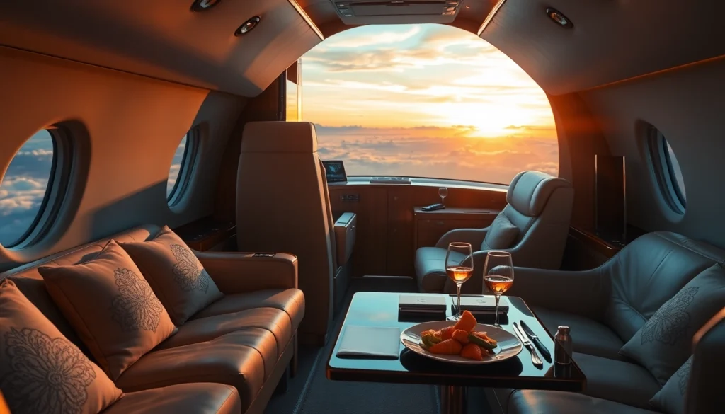 Elevate your travel experience with https://flymarquis.com luxurious private jet interiors.