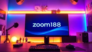 Menggambarkan pengalaman bermain zoom188 dengan fokus pada setup gaming yang modern.