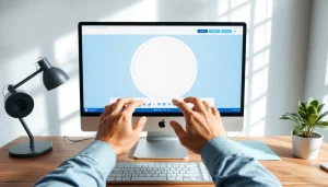 Creating a circle image crop online, showcasing a user-friendly interface with vibrant colors.