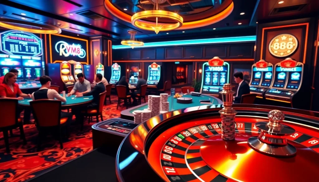 Experience the thrill of high-stakes gaming at VM88, with vibrant tables and excitement in every game.