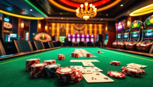 Experience high-stakes poker action at https://8kbest.net/ with luxury gaming tables and vibrant casino ambiance.