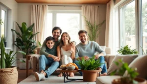 Enhancing family harmony at https://sicherlebensraum.de with a cozy, sustainable living room.