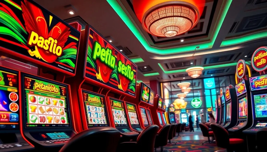 Permainan petani toto menarik perhatian dengan suasana kasino online yang cerah dan mengundang.