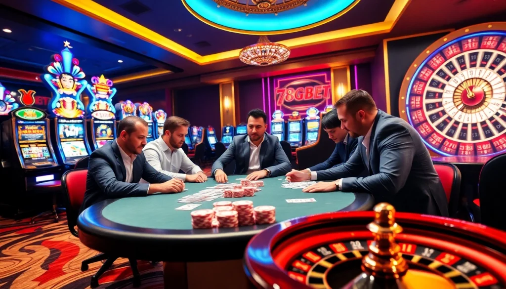 Experience thrilling gameplay at 789bet with vibrant poker tables and exciting casino activities.