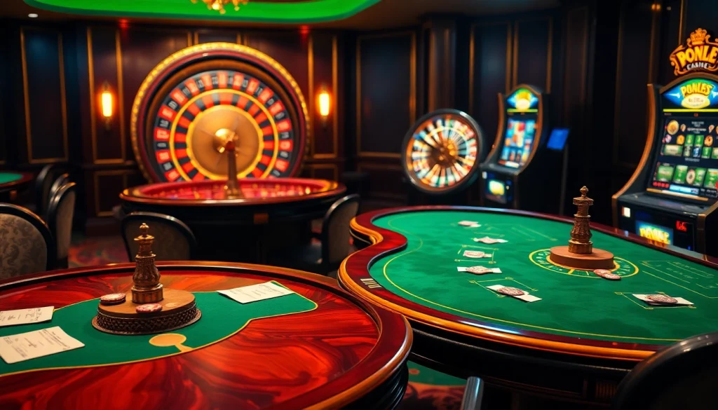 Experience the excitement of S8 gaming with vibrant casino elements and spinning roulette.