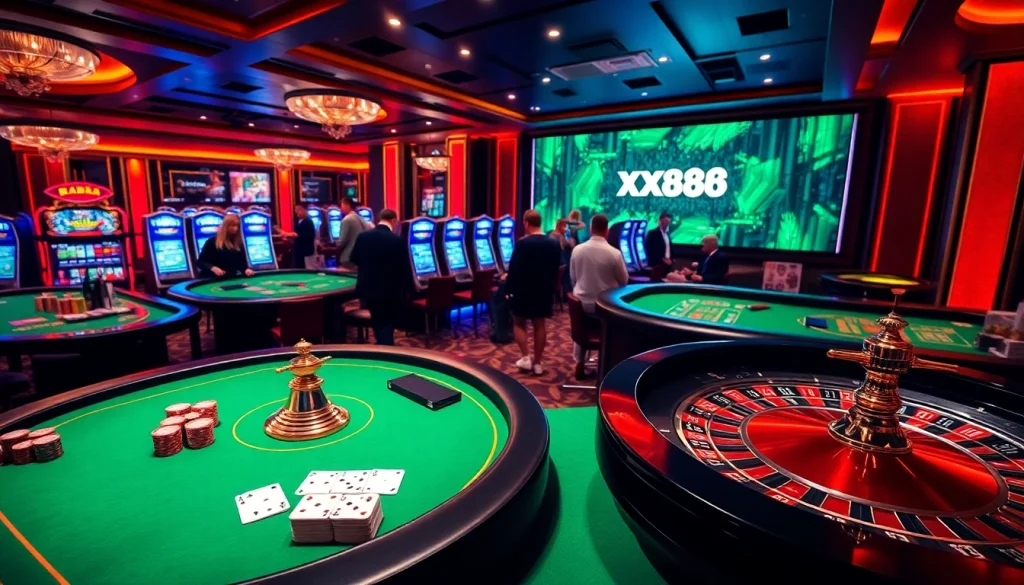 Experience the excitement of gaming at xx88 com's luxurious casino environment.