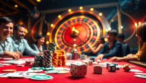 Players engaging in high-stakes action at PG66 CN COM casino table.