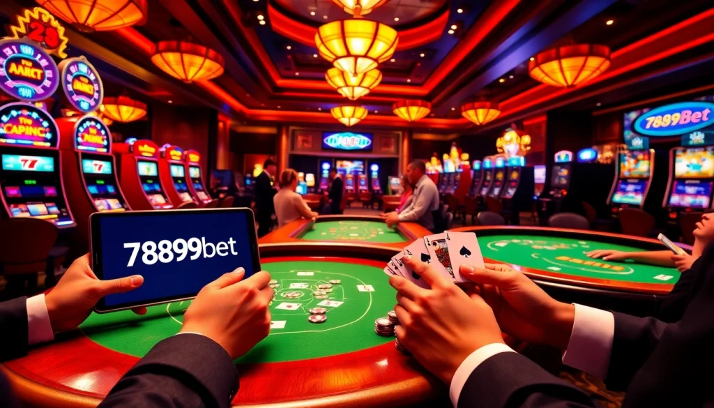Experience exhilarating gambling action at 789bet with vibrant casino visuals and engaging table games.