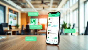 What is a CRM for WhatsApp, showcasing business communication integration with CRM interface elements.