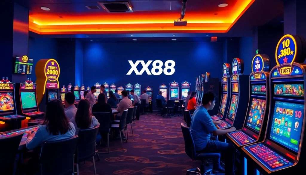 Engaging online gaming experience at XX88.XYZ with vibrant visuals and immersive elements.