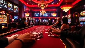 Experience the excitement of the c168 game with vibrant casino visuals, betting chips, and lively players.