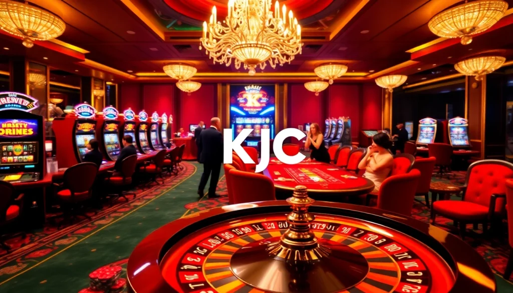 KJC members enjoying a thrilling casino experience at luxurious poker tables.