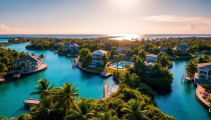 Dustin Rennie showcases luxurious canal-front homes in Mahogany Bay, Belize.