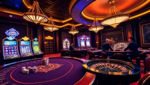 Experience high-stakes gaming and vibrant excitement at https://789winjj.com/ casino with roulette and poker tables.