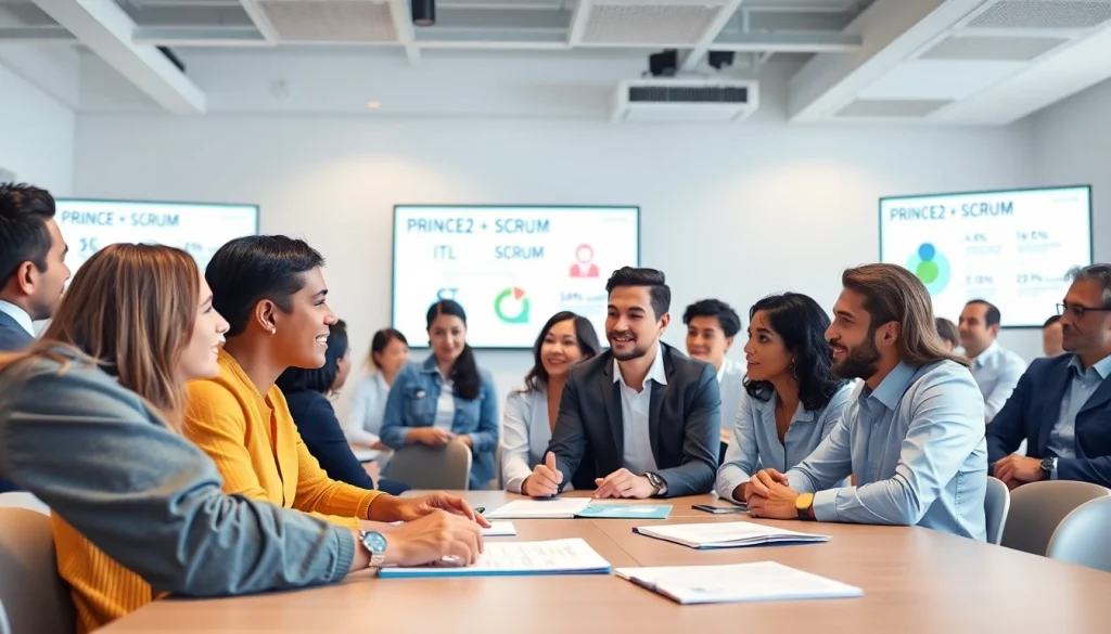 Engaging training session at CareerSprints.com showcasing project management techniques.