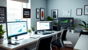 Workspace of an Amazon FBA seller using the best Amazon repricer for effective inventory management.