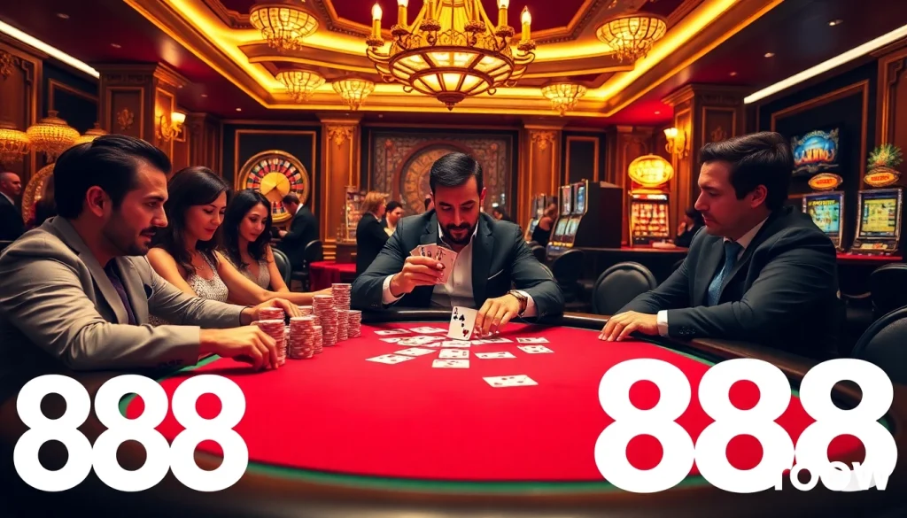 Experience the thrill of winning at 888 now with intense poker action and luxury surrounds.