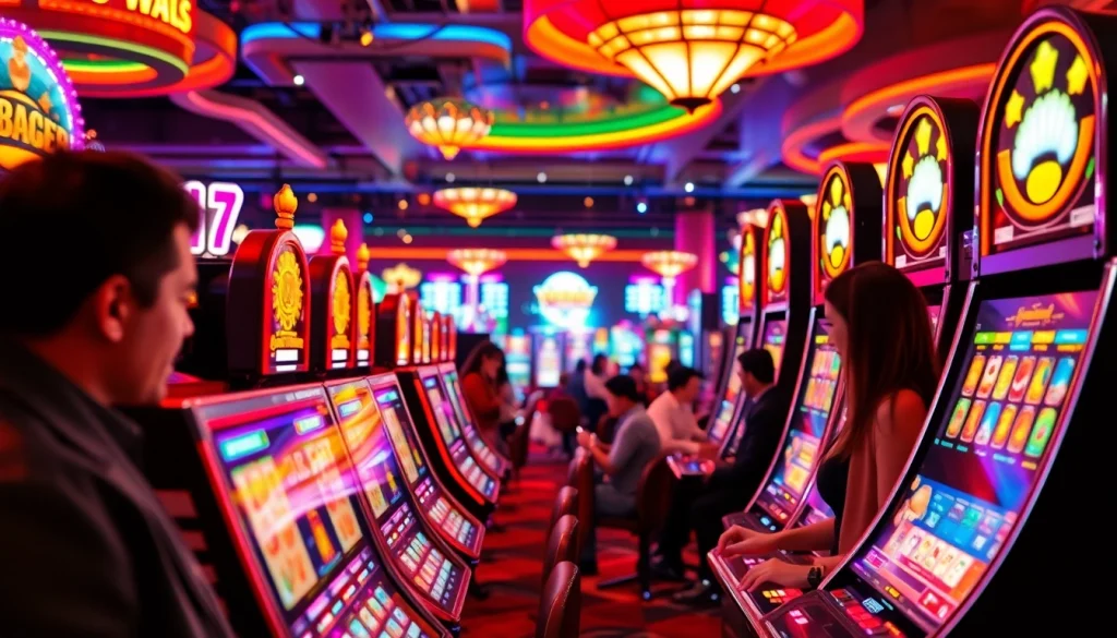 Experience the vibrant gaming atmosphere at https://casinodeets.com, showcasing dynamic casino gameplay.