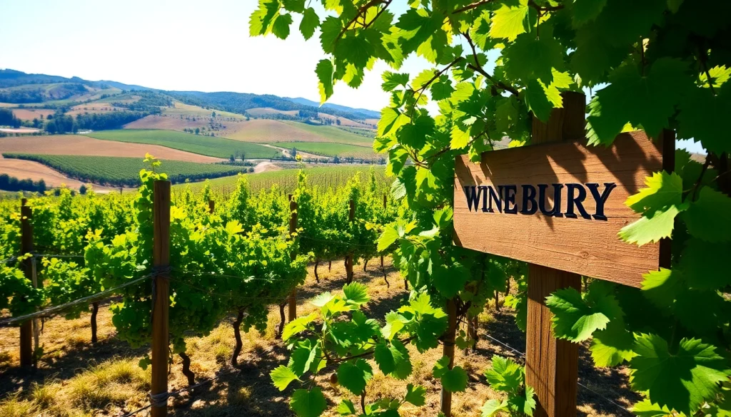 Experience the charming vineyard landscape of Carksburg CA with vibrant grape vines and serene hills.