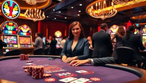 SV388 players enjoying an upscale gambling experience at a vibrant casino table.