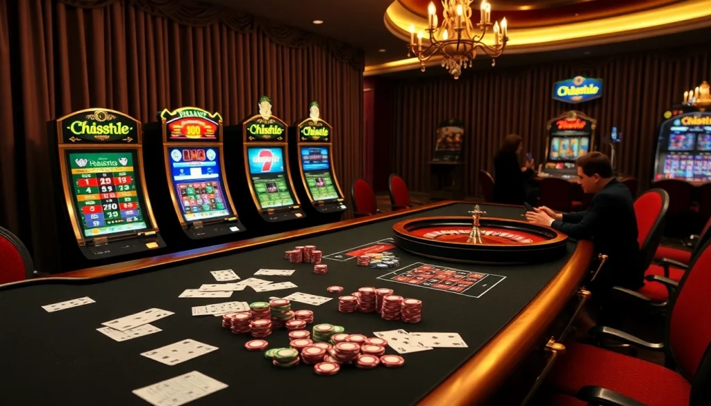Gambling at https://ok365a.biz/ featuring vibrant tables, diverse games, and an exciting casino atmosphere.