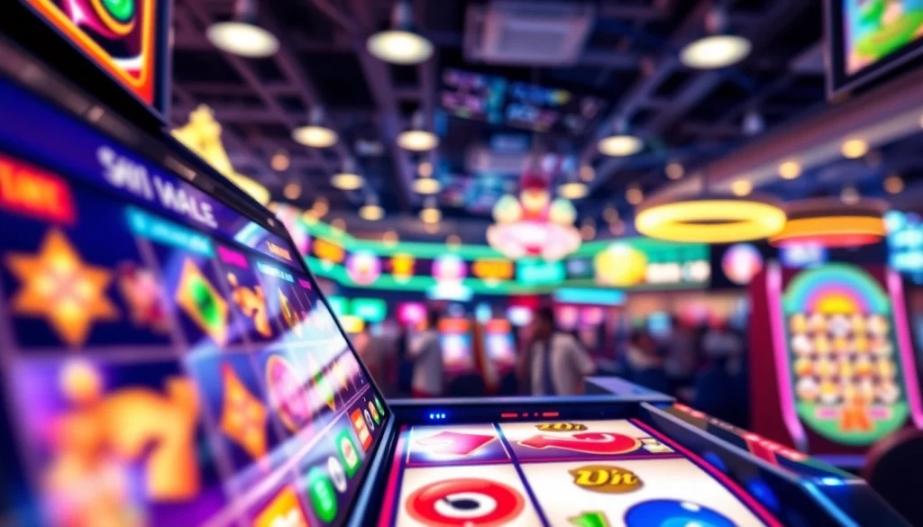 Walettoto slot game interface with vibrant colors and lively casino atmosphere.