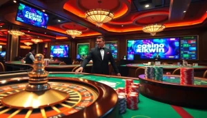 Experience high-stakes excitement at casino kkwin with vibrant tables and engaging dealers.