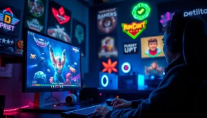 Menampilkan pemain yang terlibat dalam permainan petanitoto dengan suasana gaming yang dinamis.