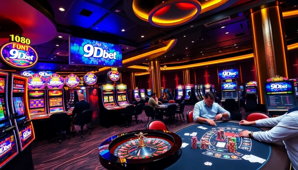 Experience the thrill of gaming at 9Dbet with vibrant tables and engaging players.